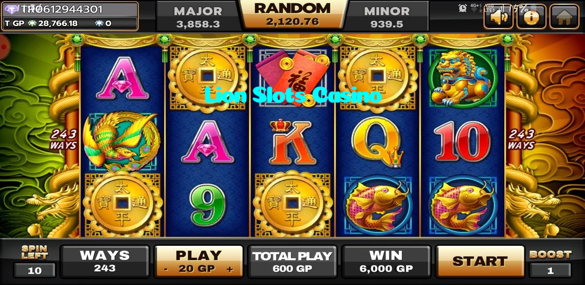 Lion Slots Casino casino presented on mobile device in Pakistan with slots and live games